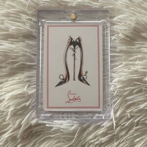 Christian Louboutin High Heel Art Card King of ♠️♠️